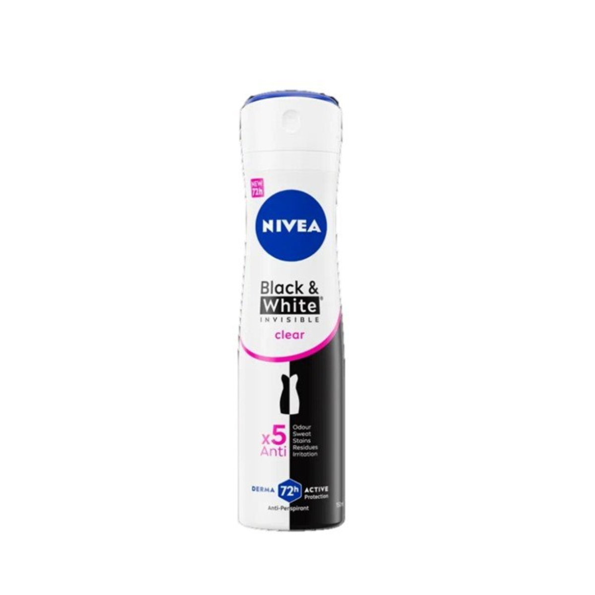 NIVEA Black & White Invisible Clear Deodorant Spray 150ml