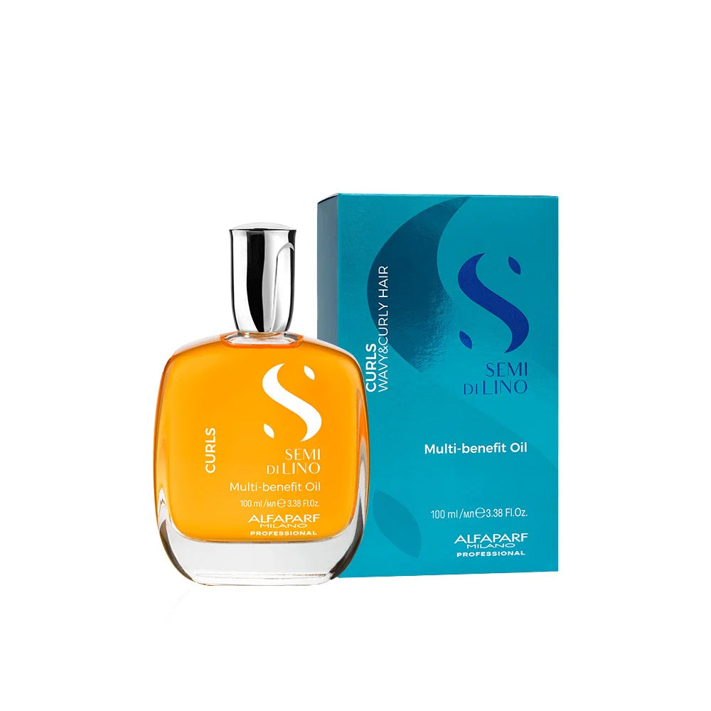 Semi Di Lino Curls Oil 100ml bottle for curl definition and frizz control.