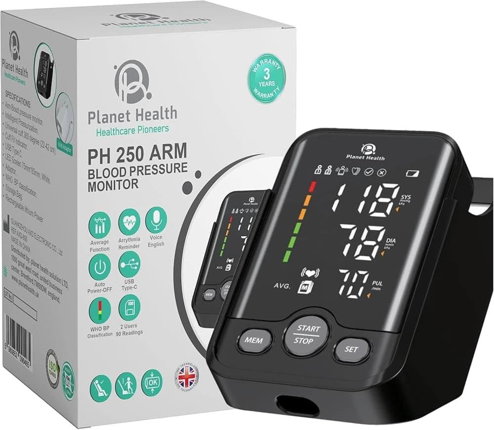 PLANET HEALTH PH250 ARM BLOOD PRESSURE MONITOR