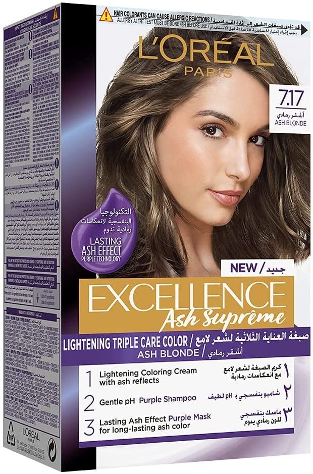 LOREAL EXCELLENCE HR COLOR ASH SUPREME /7.17