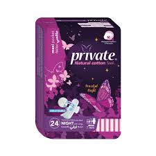 PRIVATE MAXI POCKET NIGHT 24PADS (16+8)@