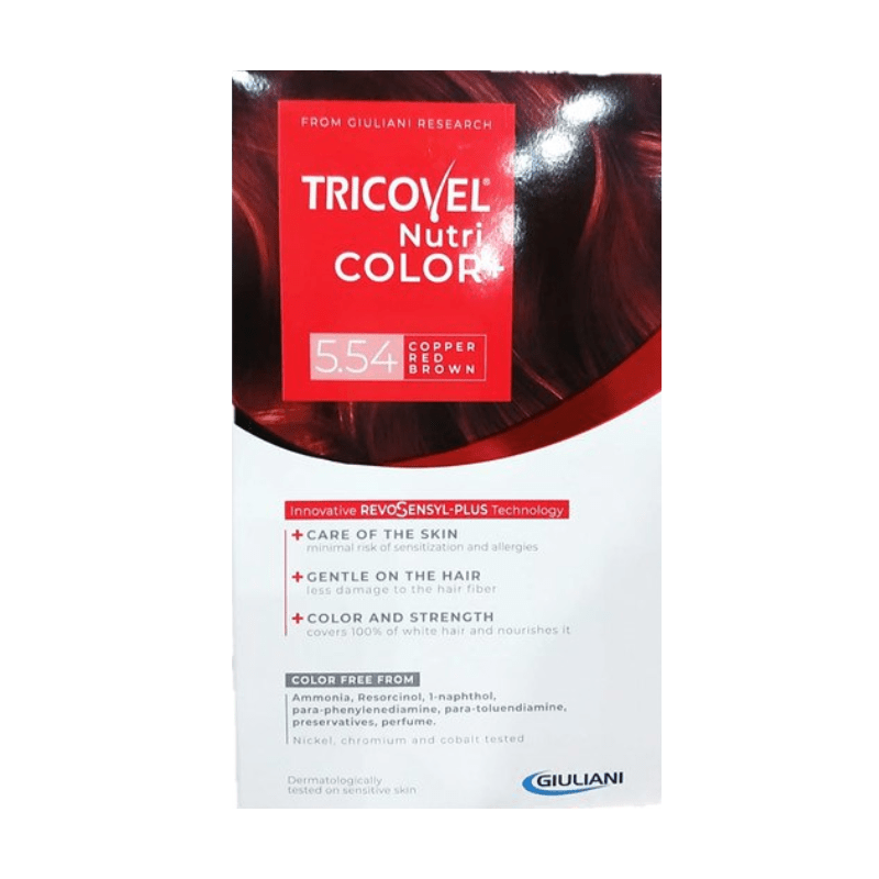 TRICOVEL NUTRI COLOR+ COPPER RED BROWN NO/5.54