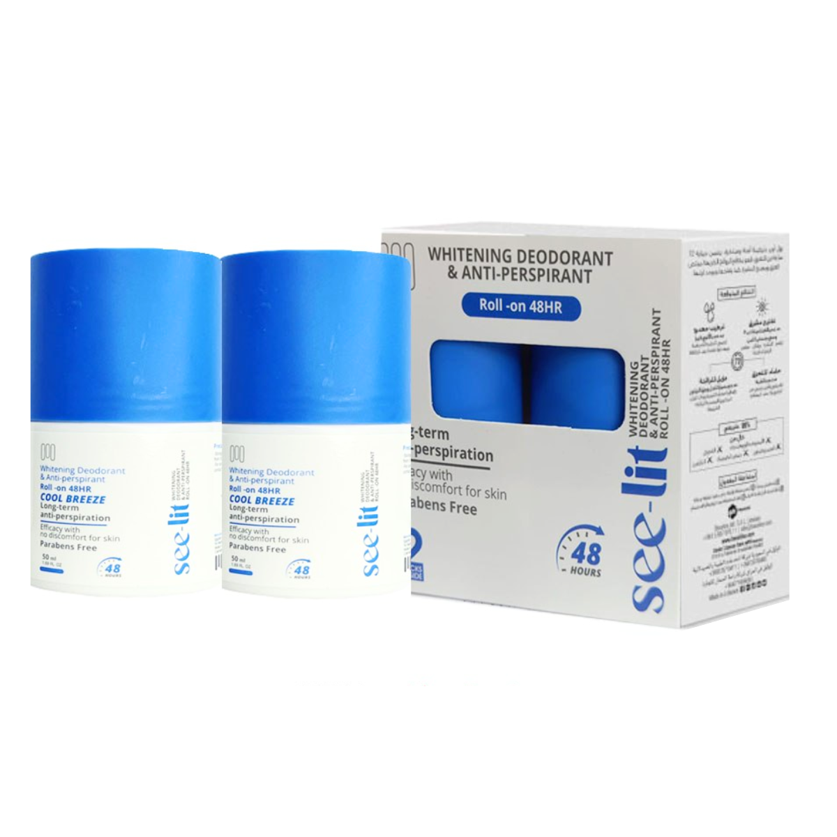 SEE-LIT DEO ROLL ON  FRESH 50ML (1+1)