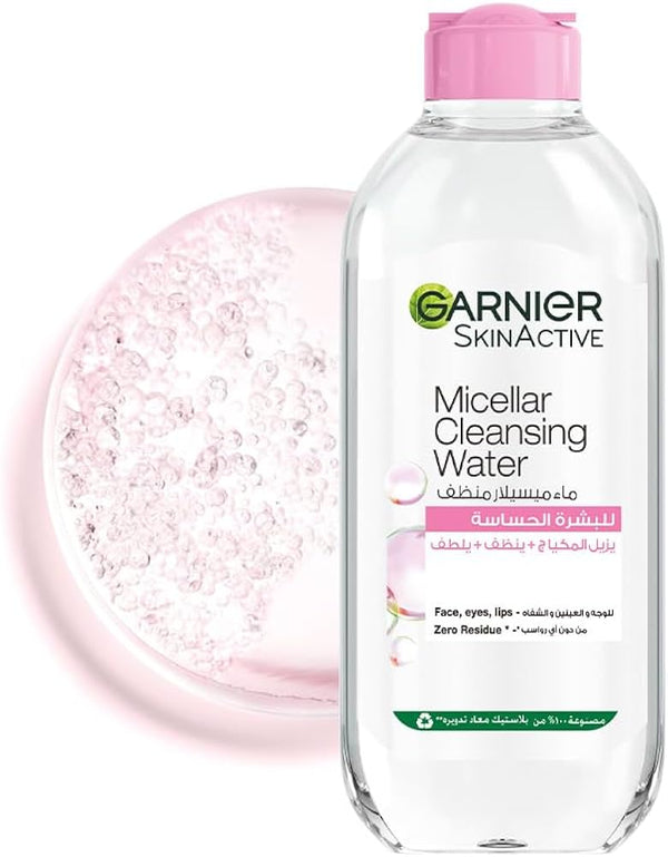 Garnier Micellar Cleansing Water for all skin types, 400ml bottle