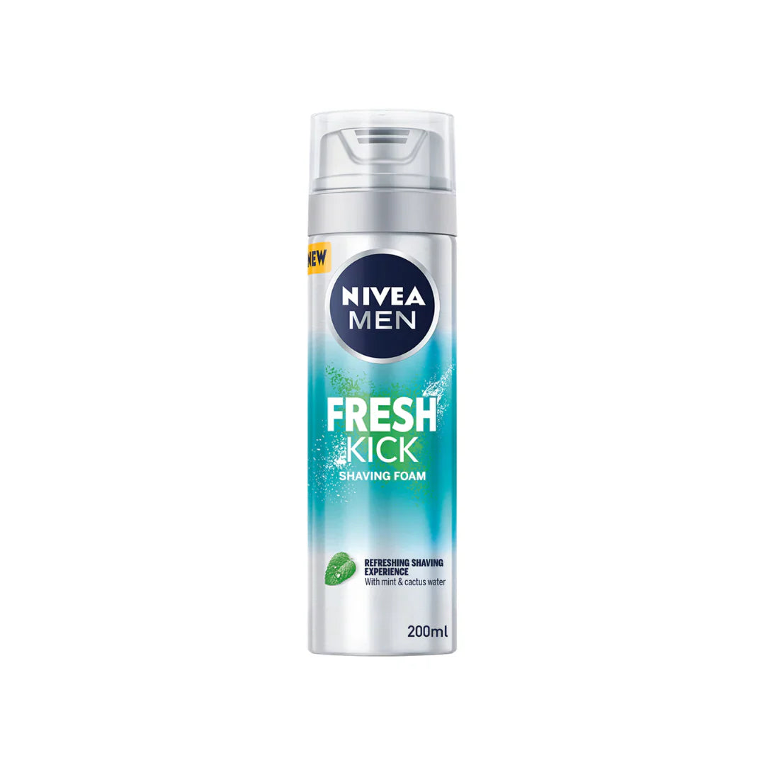 NIVEA FRESH&KICK Shaving Foam 200ml