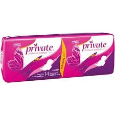 PRIVATE EXTRA THIN NIGHT 14PADS by Mika Online Store