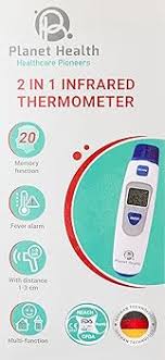 PLANET HEALTH 2X1 Infrared Thermometer for accurate temperature readings