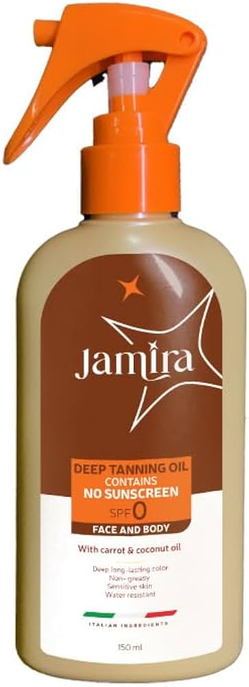 Jamira Tanning Oil SPF 0 Face and Body 200 ML