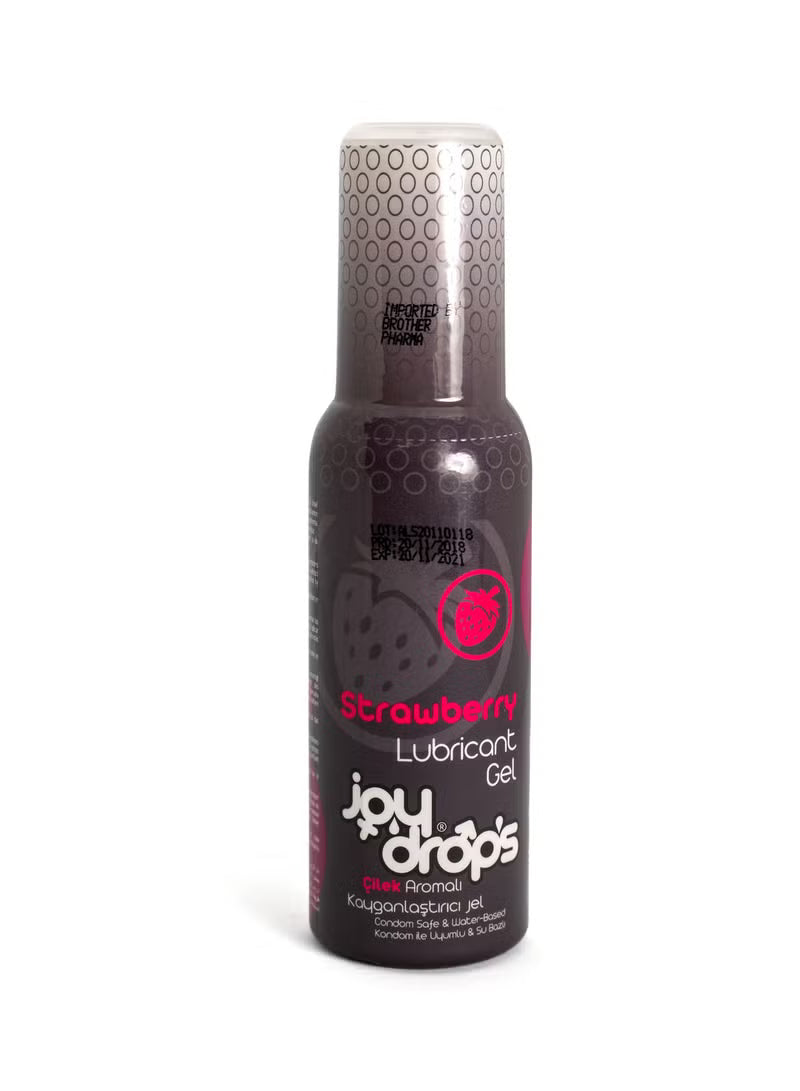 JOY DROPS Strawberry Lubricant Gel 100ml bottle