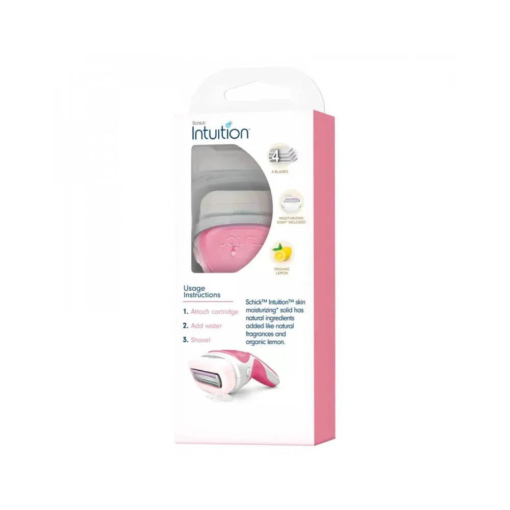 SCHICK INTUITION LEMON BERRY BREEZE REZOR PINK 2 PCS/4 BLADE