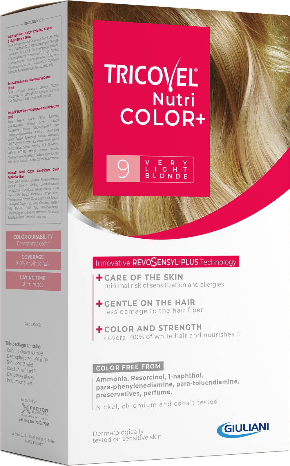 TRICOVEL NUTRI COLOR+ VERY LIGHT BLONDE NO/9