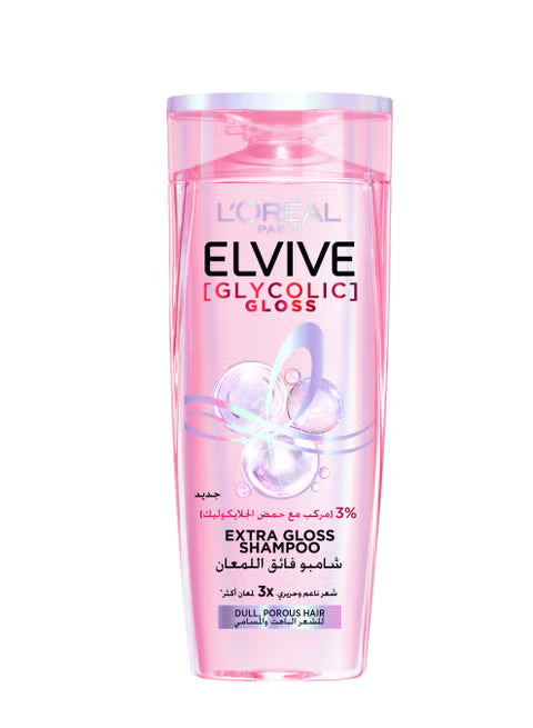 LOREAL ELVIVE GLYCOLIC GLOSS SHAMPOO 400ML bottle