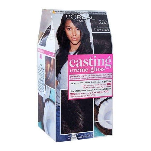 LOREAL CASTING HAIR COLOR CREAM 200 DEEP BLACK