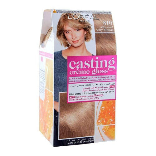 LOREAL CASTING HAIR COLOR CREAM 810 ASHY BLONDE