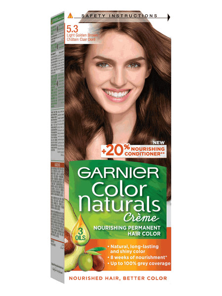 GARNIER COLOR NATURALS CREAME 5.3 LIGHT GOLDEN BROWN