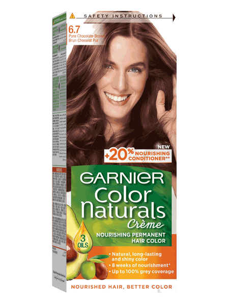 GARNIER COLOR NATURALS CREAM 6.7 PURE CHOCOLATE BROWN