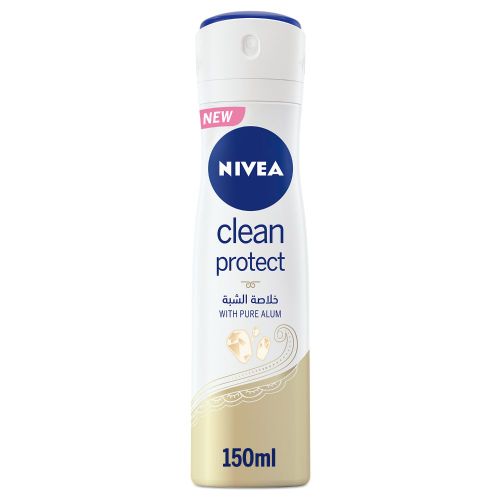 NIVEA CLEAN PROTECT DEODORANT SPRAY FOR WOMEN 150 ML