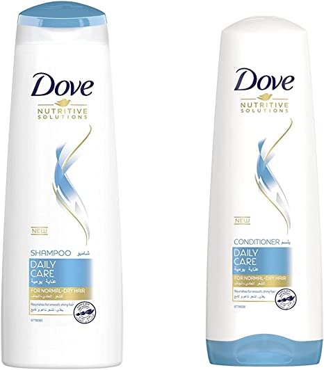 DOVE DAILY CARE SHAMPOO 350 ML + CONDITIONER 350ML (60% OFFER)