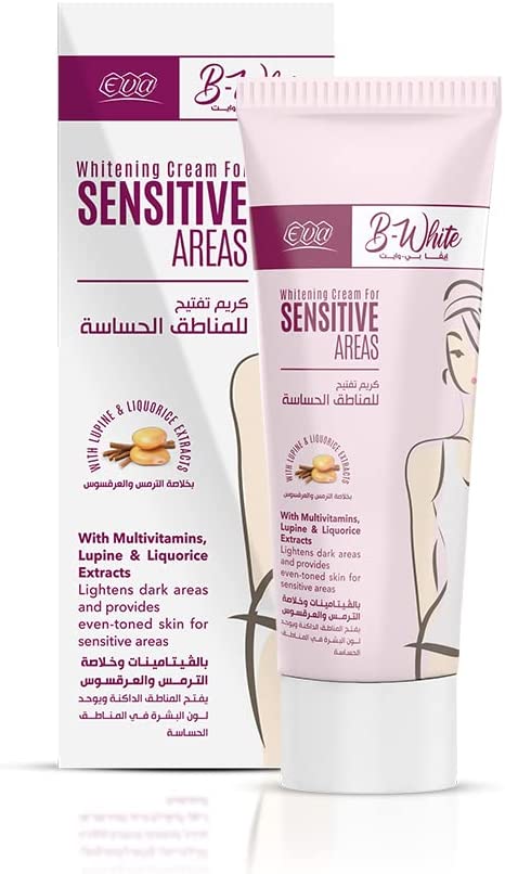 EVA B-WHITE WHITENING SENSITIVE AREA CREAM 50GM (20% OFFER)