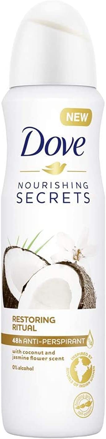 DOVE NOURISHING SECRETS RESTORING RITUAL DEODORANT SPRAY FOR WOMEN 150 ML (25% OFFER)