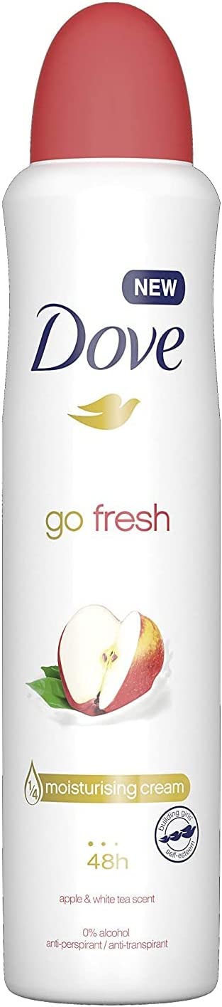 DOVE GO FRESH APPLE & WHITE TEA DEODORANT SPRAY 250 ML