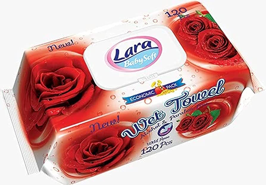 LARA BABY SOFT WET TOWEL WILD ROSE