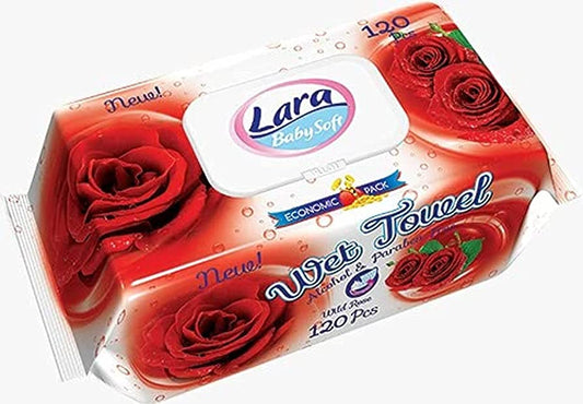 LARA BABY SOFT WET TOWEL WILD ROSE
