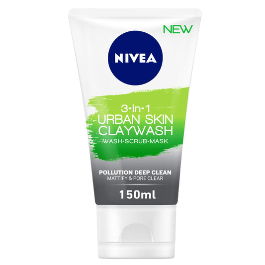 NIVEA URBAN SKIN DETOX CLAY WASH 3X1 150 ML