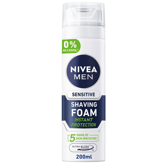 NIVEA SENSITIVE SHAVING FOAM FOR MEN 200 ML