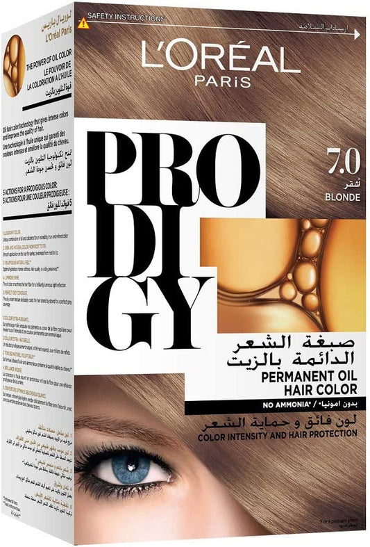 LOREAL PRODIGY HAIR COLOR CREAM 7.0 BLONDE