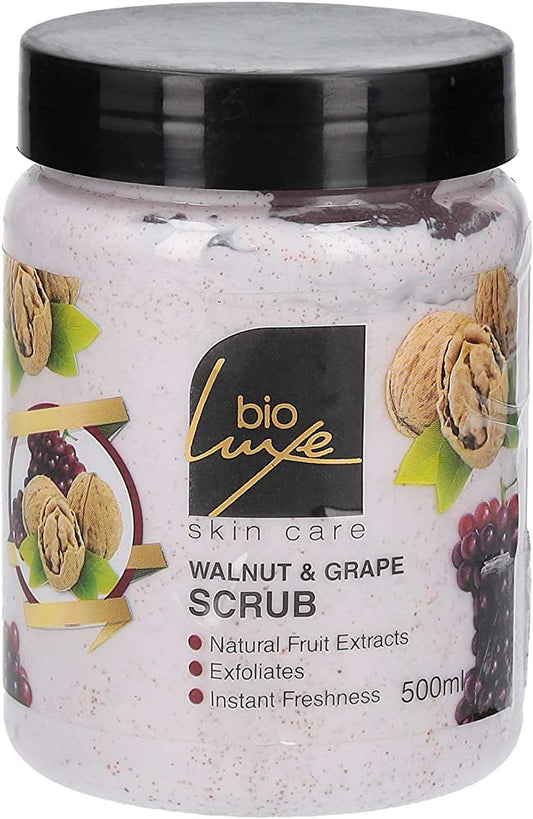 BIO LUXE WALNUT & GRAPE FACE SCRUB 500M