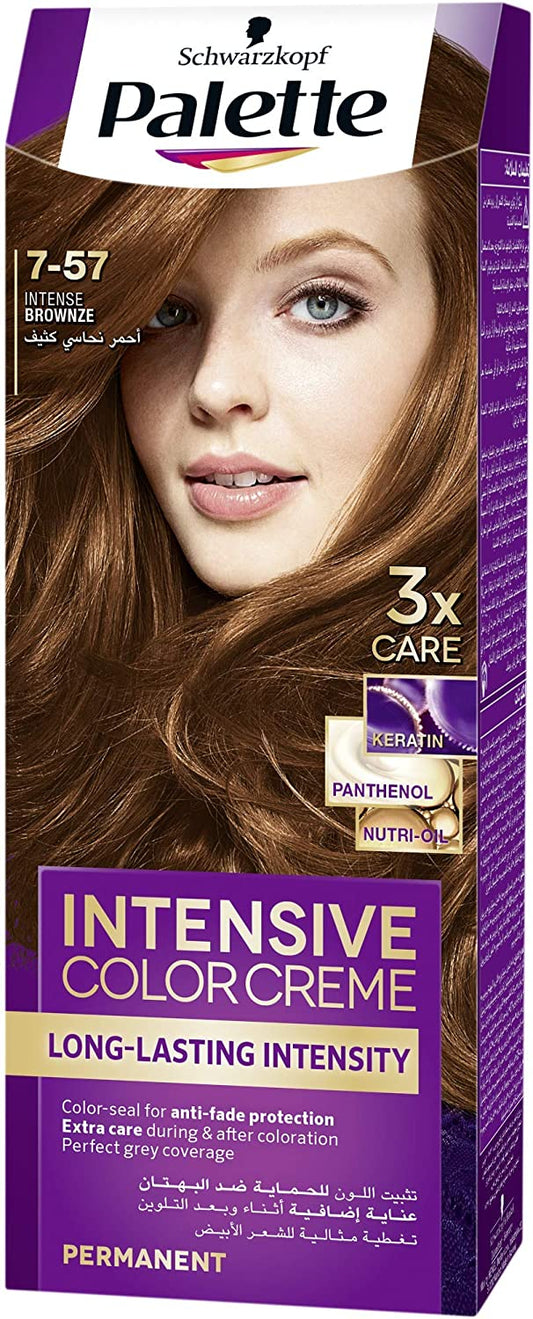 PALETTE SEMI KIT INTENSIVE COLOUR CREAM  7-57 INTENSE BROWNZE