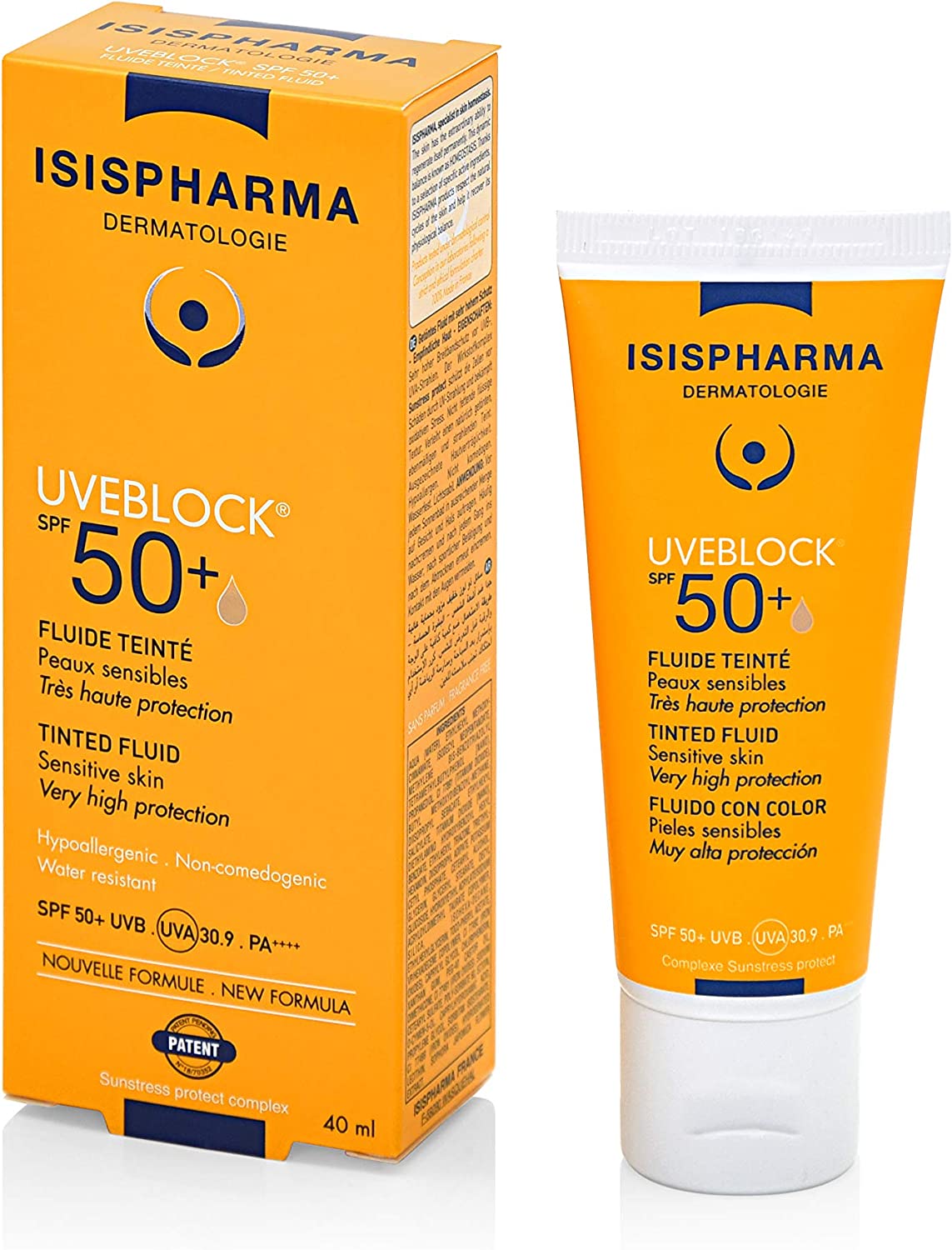 ISIS UVEBLOCK (SPF50+)LIGHT TINTED FLUID 40ML