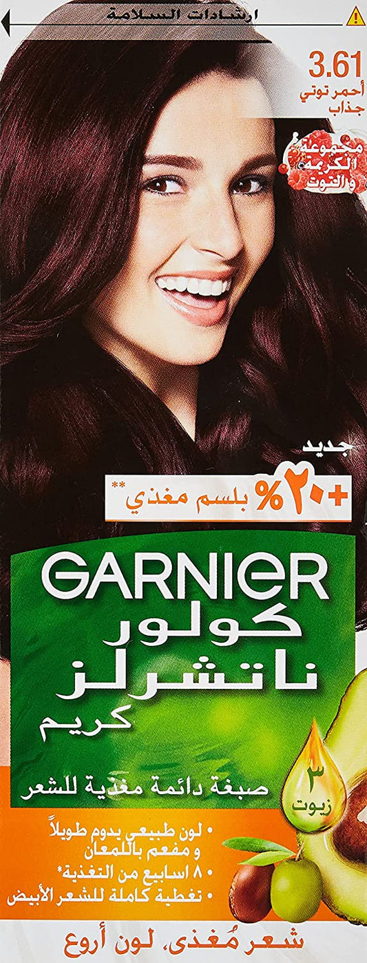 GARNIER COLOR NATURALS CREAM 3.61 BERRY RED