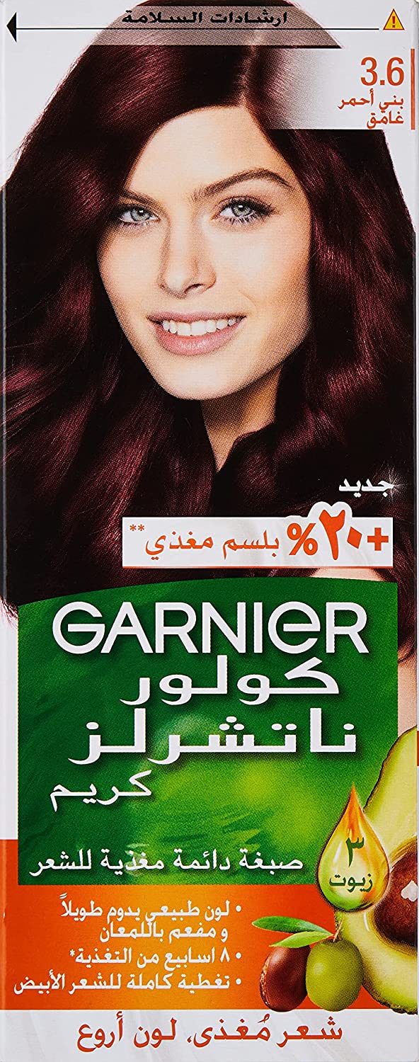 GARNIER COLOR NATURALS CREAM 3.6 DEEP RED BROWN