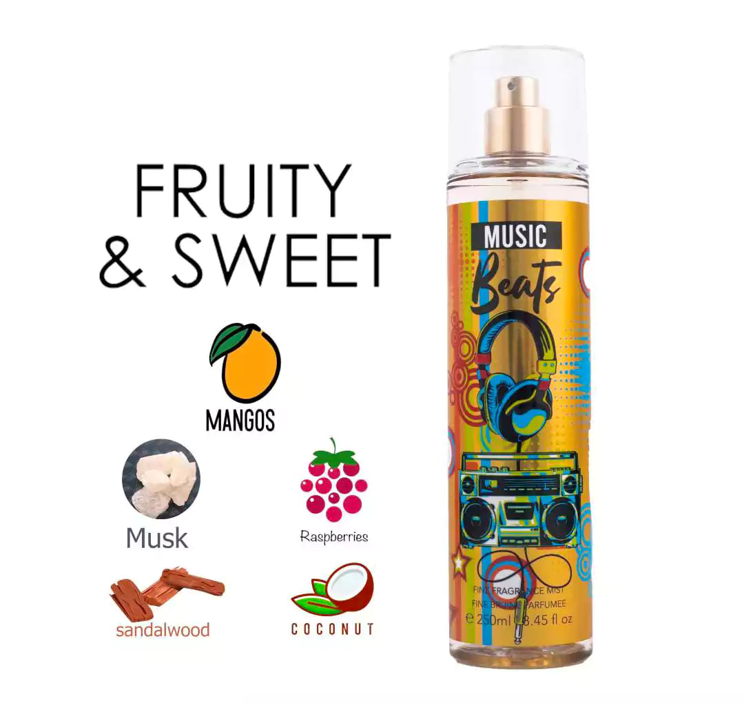 BEAUTY & PERFUM MUSIC BEATS B.MIST 250ML