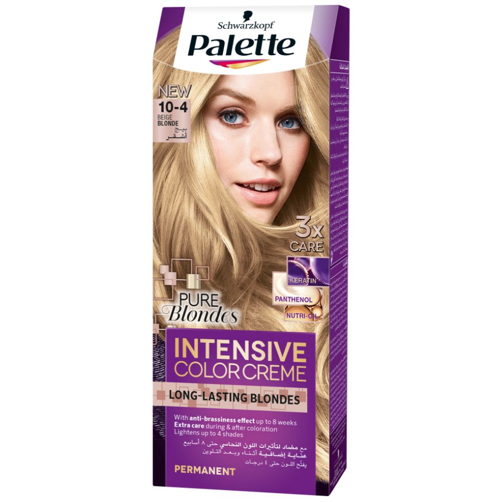 PALETTE SEMI KIT INTENSIVE COLOUR CREAM  10-4 BEIGE BLONDE