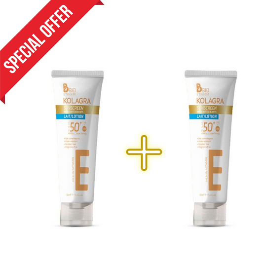 KOLAGRA SUNSCREAN (SPF50+) LAIT LOTION 120 ML (1+1 OFFER)