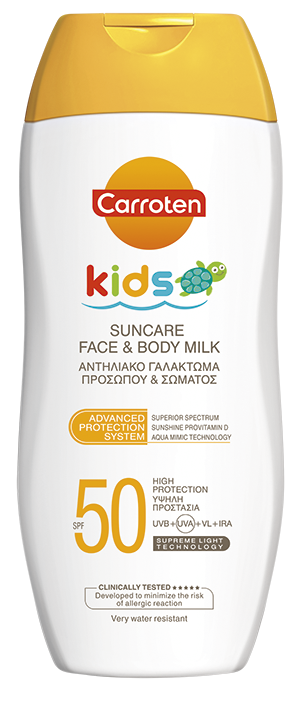 CARROTEN KIDS (SPF50) FACE & BODY MILK CREAM 200ML