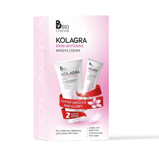 KOLAGRA BIKINI WHITENING CREAM 50 ML + BIKINI WASH 200 ML