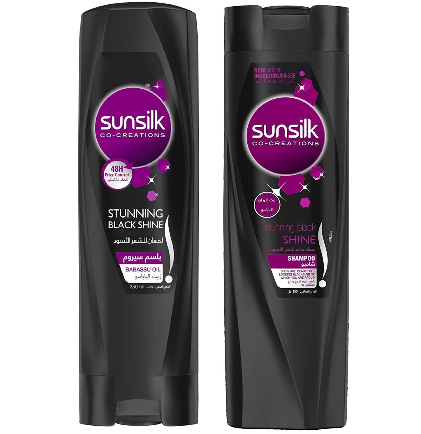 SUNSILK BLACK SHINE SHAMPOO 350 ML + CONDITIONER 350 ML (OFFER)